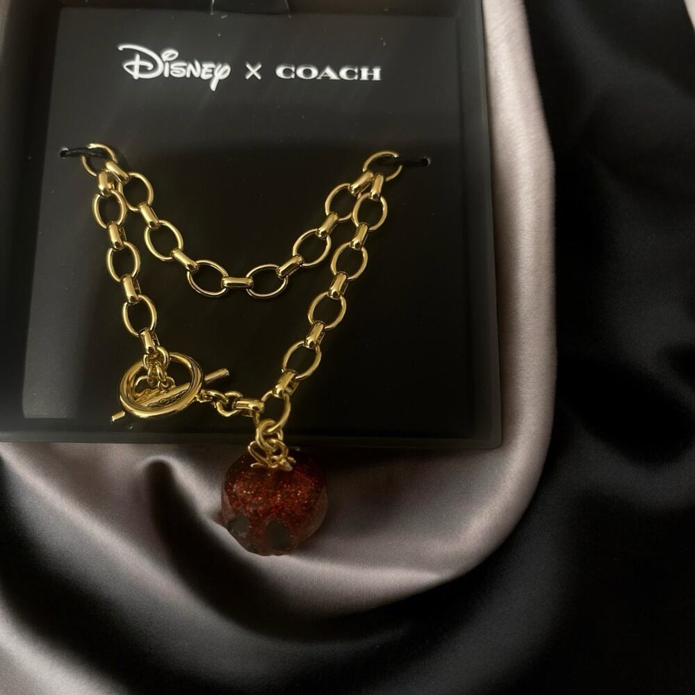 Coach X Disney Villains Poison Apple Bracelet Limited Ed Halloween Charm Toggle - Picture 8 of 8